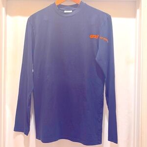 WEEKDAY BRAND Slightly Worn Men’s Long Sleeve Tee Deep Navy Blue Size Medium